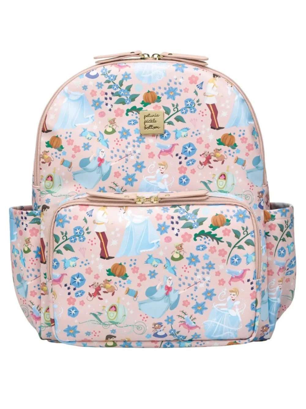Petunia Pickle Bottom Pink Cinderella Pattern Kids Backpack